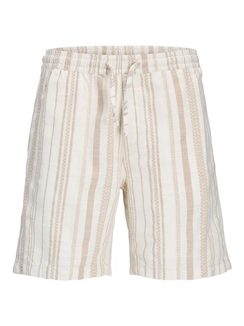 JACK & JONES Bukser  ecru / mørkebeige