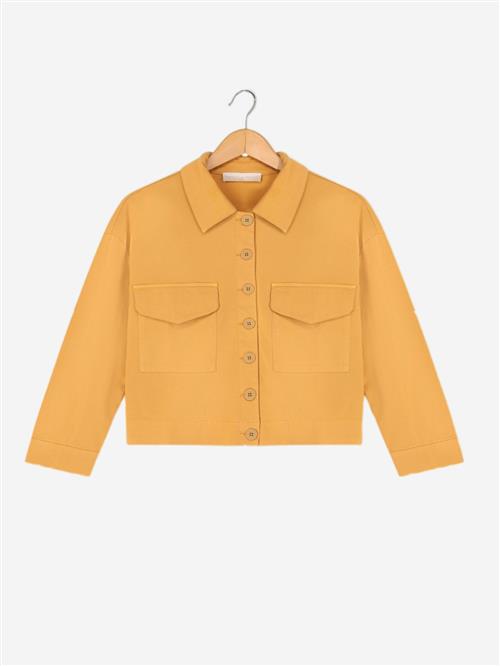 WEARABLE STORIES Overgangsjakke 'Amber'  okker