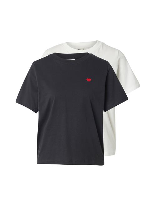 JDY Shirts 'JDYPISA'  rød / sort / hvid