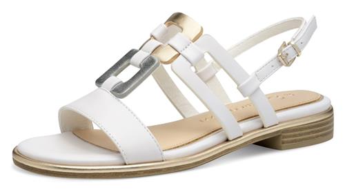 MARCO TOZZI Sandaler med rem  guld / sølv / hvid