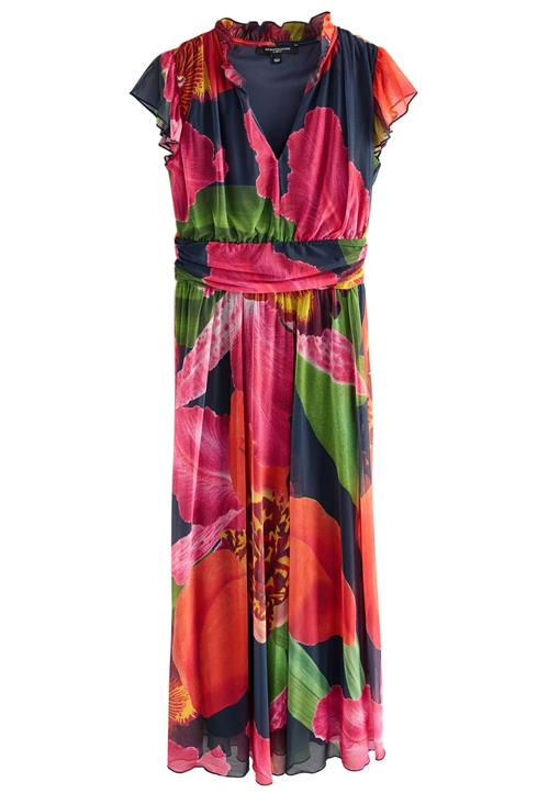 Next Kjole  navy / gran / mørk pink / cranberry