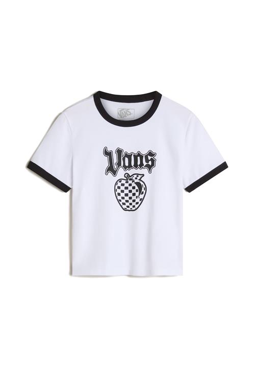 VANS Shirts 'Apple Boom Ringer'  sort / hvid