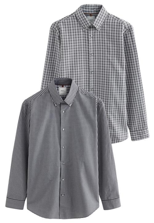 Next Skjorte  antracit / mørkegrå / offwhite