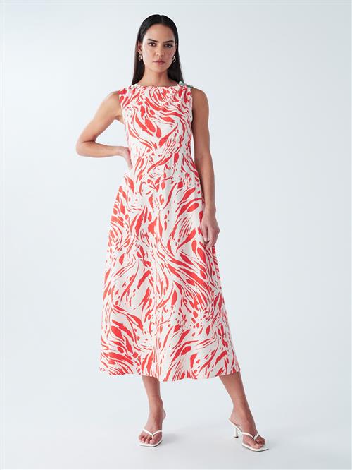 BWLDR Sommerkjole 'Zenay'  koral / hvid