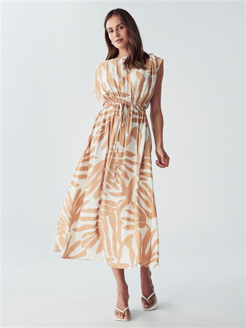 Willa Kjole 'Carol'  pastelorange / hvid