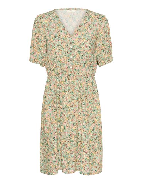 Cream Kjole 'CRLinaa'  gul / pastelgrøn / orange / lyserød