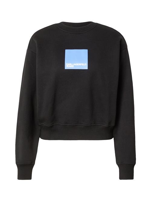 KARL LAGERFELD JEANS Sweatshirt  lyseblå / sort / hvid