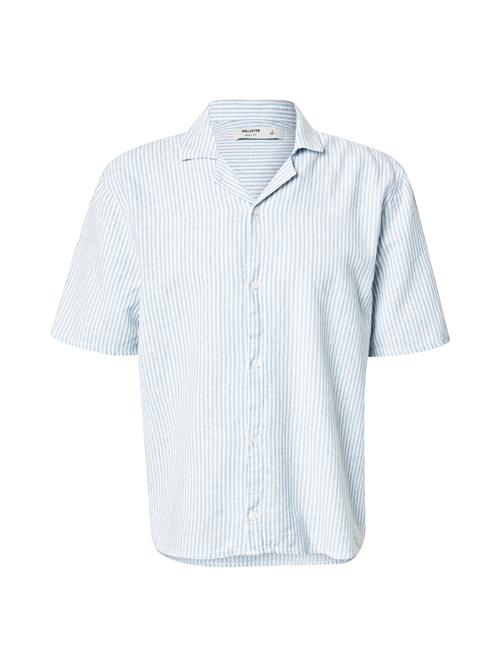 HOLLISTER Skjorte  pastelblå / hvid