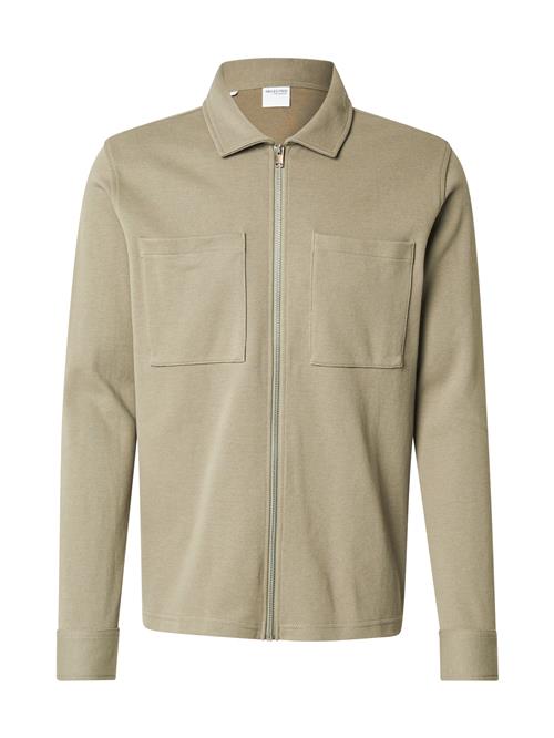 SELECTED Sweatjakke 'SLHJACKIE'  lysegrøn