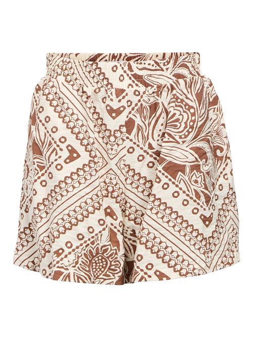 OBJECT Bukser  ecru / brun