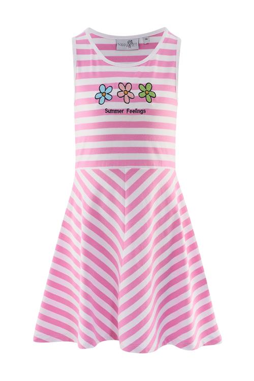 happy girls Kjole  lyserød / hvid