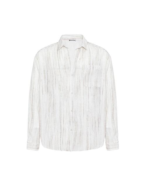 Dandalo Skjorte  mørkegrå / hvid