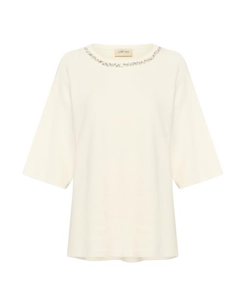 Cream Pullover  transparent / æggeskal