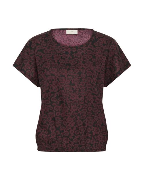 Kaffe Bluse 'Beathe'  mørkebrun / sort