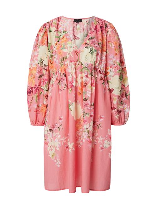 monari Kjole  beige / grøn / orange / pink