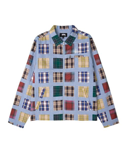 Stüssy Overgangsjakke  blå / mørkegul / mørkegrøn / mørkerød