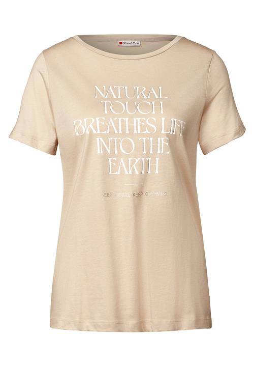 STREET ONE Shirts  beige / hvid