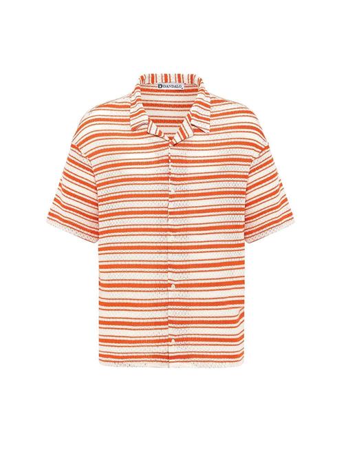 Dandalo Skjorte  orange / hvid