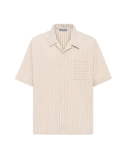 Dandalo Skjorte  sand / hvid