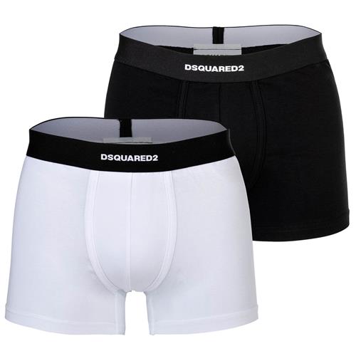 DSQUARED2 Boksershorts  sort / hvid