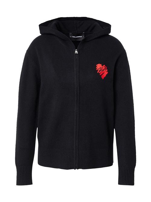 Karl Lagerfeld Cardigan  rød / sort