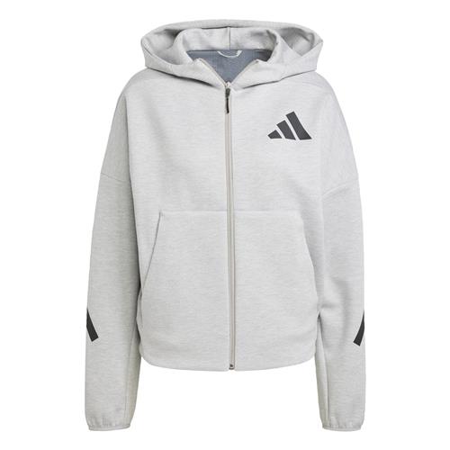 ADIDAS SPORTSWEAR Sportssweatjakke 'Z.N.E'  lysegrå / sort