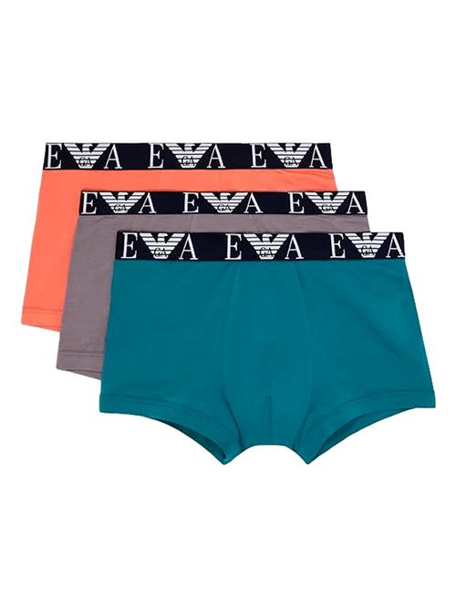 Emporio Armani Boksershorts  petroleum / lavendel / orange / sort