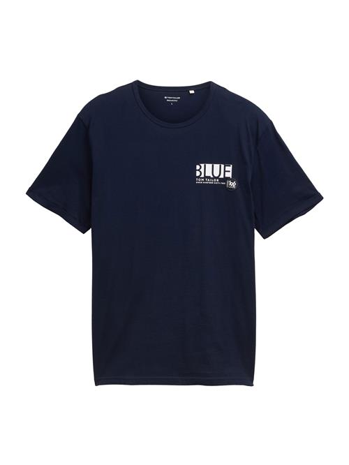 TOM TAILOR Bluser & t-shirts  mørkeblå / hvid