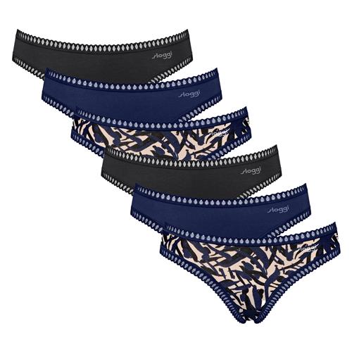 SLOGGI Slip  beige / blå / sort