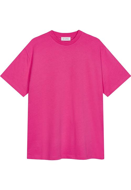 OH APRIL Oversized bluse 'Still on Fire '  pink / sort