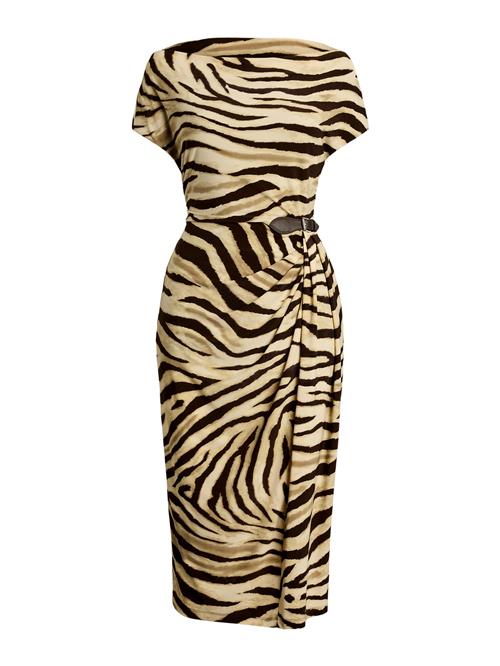 Lauren Ralph Lauren Kjole  creme / cappuccino / mørkebrun