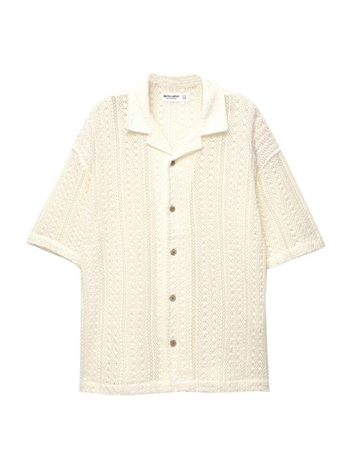 Pull&Bear Skjorte  uldhvid