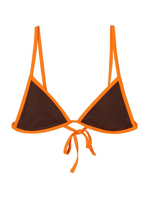 Bershka Bikinioverdel  brun / mørkeorange
