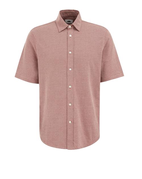 WE Fashion Skjorte  lys rød / hvid