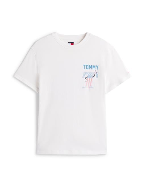 Tommy Jeans Bluser & t-shirts 'USA'  blå / orange / hvid