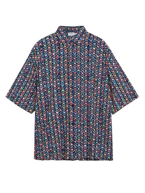 Desigual Skjorte  blå / mørkeblå / grøn / orange