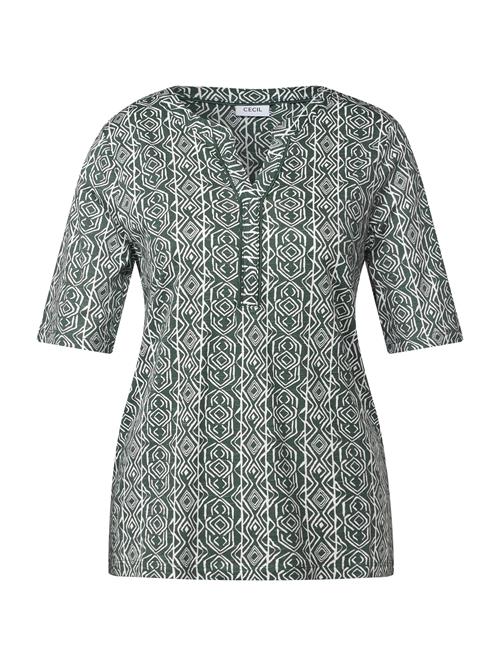 CECIL Shirts  khaki / hvid