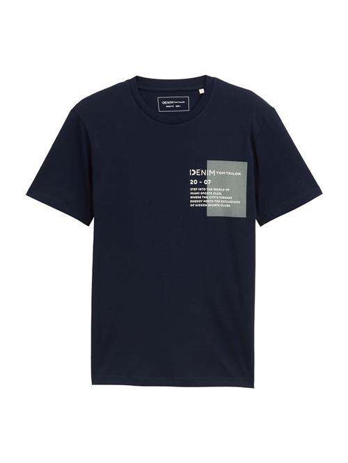 TOM TAILOR DENIM Bluser & t-shirts  navy / grå-meleret