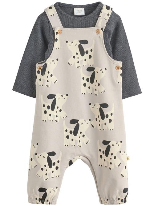 Next Sæt  beige / antracit / sort