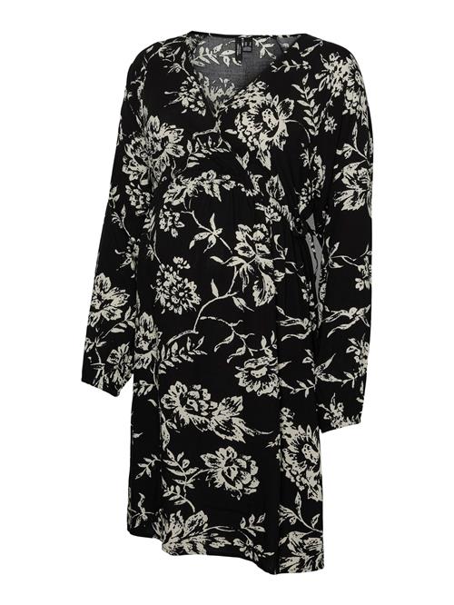 Vero Moda Maternity Kjole 'VMMeva'  ecru / sort