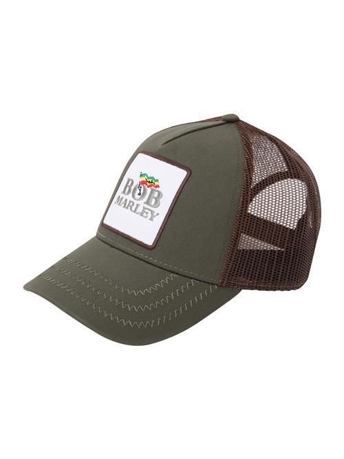 AMPLIFIED Hætte 'Bob Marley'  choko / grøn / jade / hvid