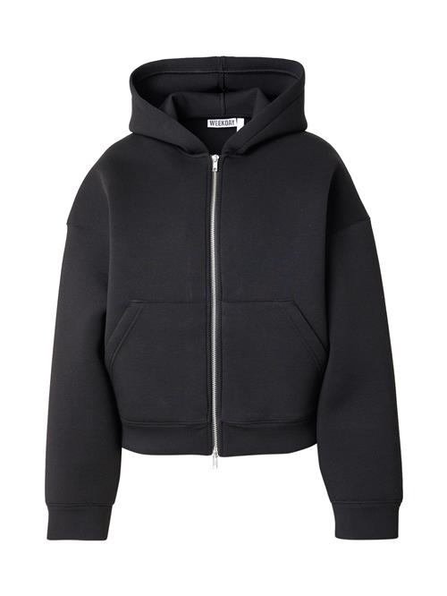 WEEKDAY Sweatjakke 'Scarlet'  sort