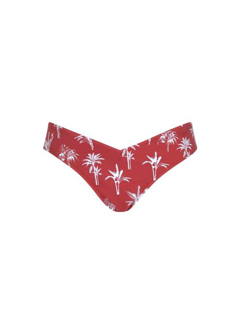 OLYMPIA Bikinitrusse  mørkerød / hvid