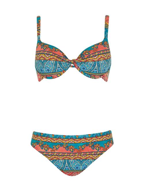 OLYMPIA Bikini  azur / gul / lys rød / hvid