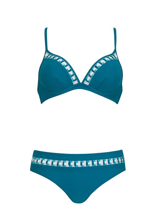 SUNFLAIR Bikini  blå / aqua / hvid