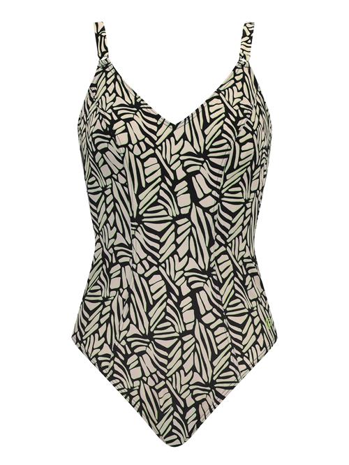 OLYMPIA Badedragt  beige / sort