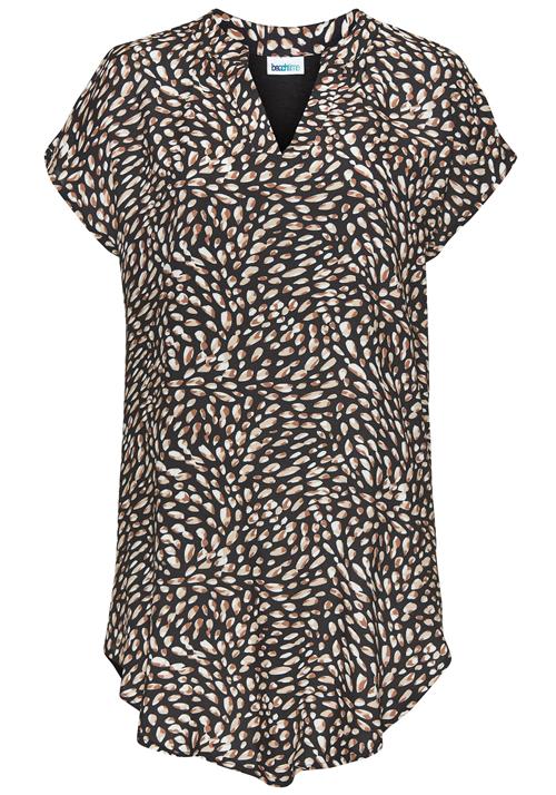 BEACH TIME Bluse  beige / lysebrun / sort / hvid