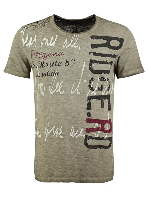 Key Largo Bluser & t-shirts 'Ridge'  khaki / vinrød / sort / hvid