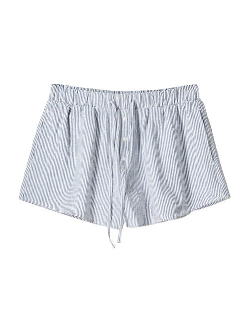 Bershka Bukser  navy / hvid