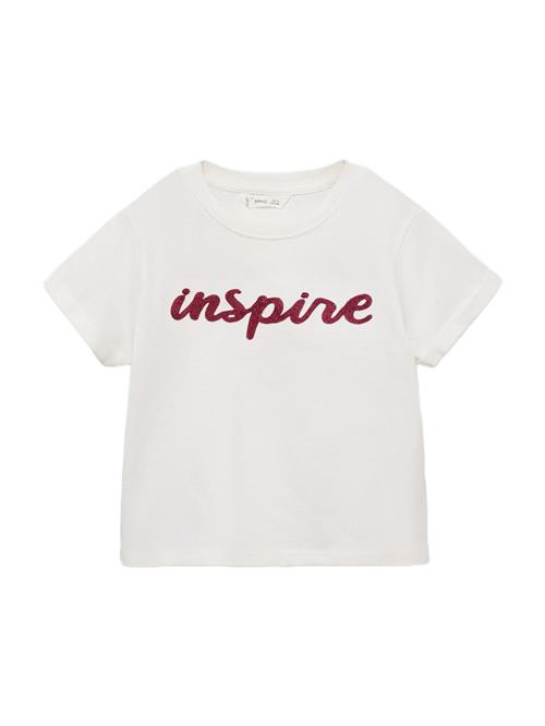 MANGO KIDS Bluser & t-shirts 'INSPIRE'  bordeaux / hvid